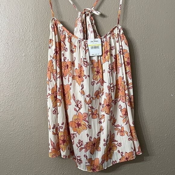 Free People Hot Take Printed Cami Ivory Combo Size M - Picture 4 of 6